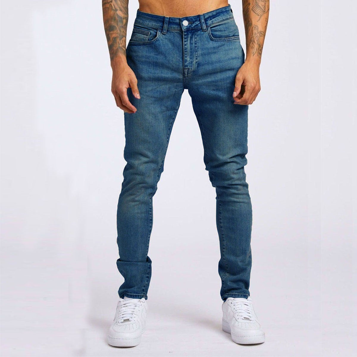 Heren denim jeans slim-fit